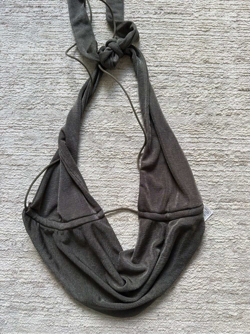 Edikted Gray Halter Draped Camisole Top (Size Small) - Picture 4 of 4